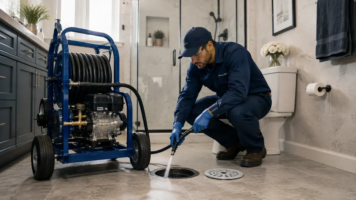 Bathroom Drain Hydro Jetting in Wildomar