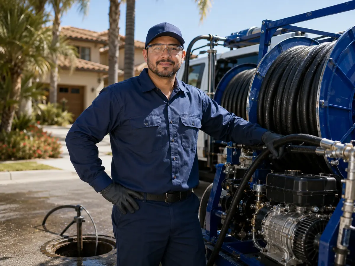 Hydro jet sewer cleaning in Wildomar