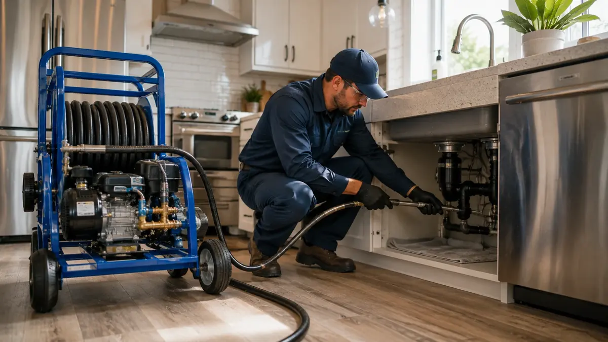 Kitchen Drain Hydro Jetting in Wildomar