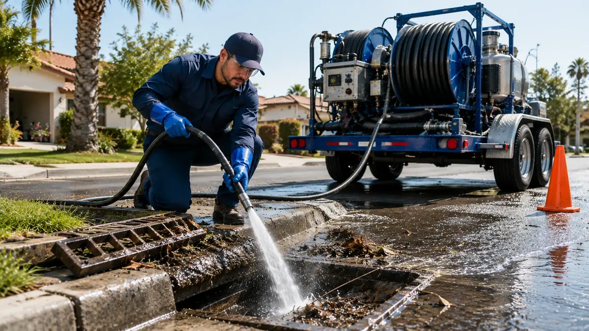 Storm Drain Hydro Jet Cleaning in Wildomar